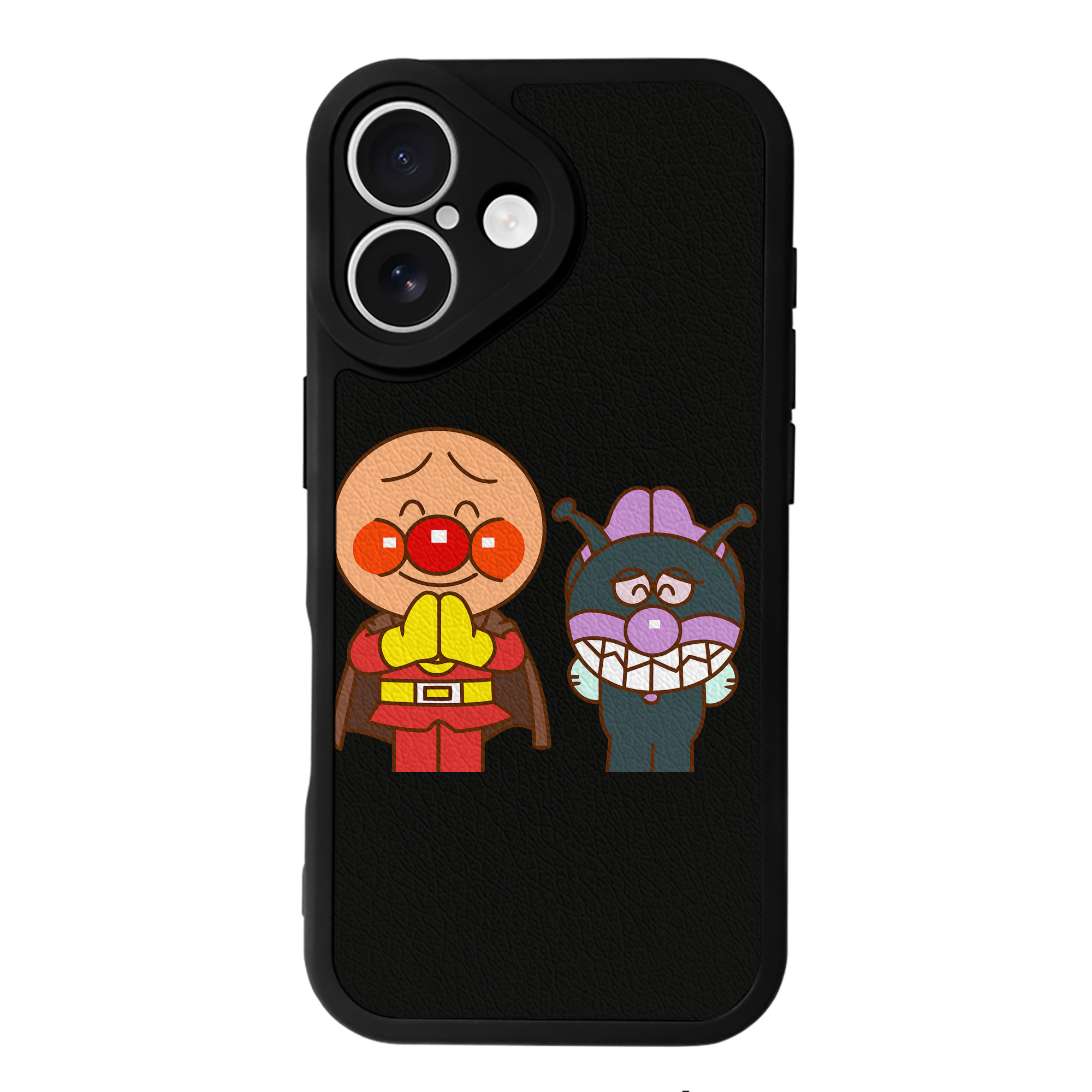（画像用） アンパンマン Anpanman 【iPhone 16シリーズ対応】シリコンスマホケース（レザー調） 材質：シリコン